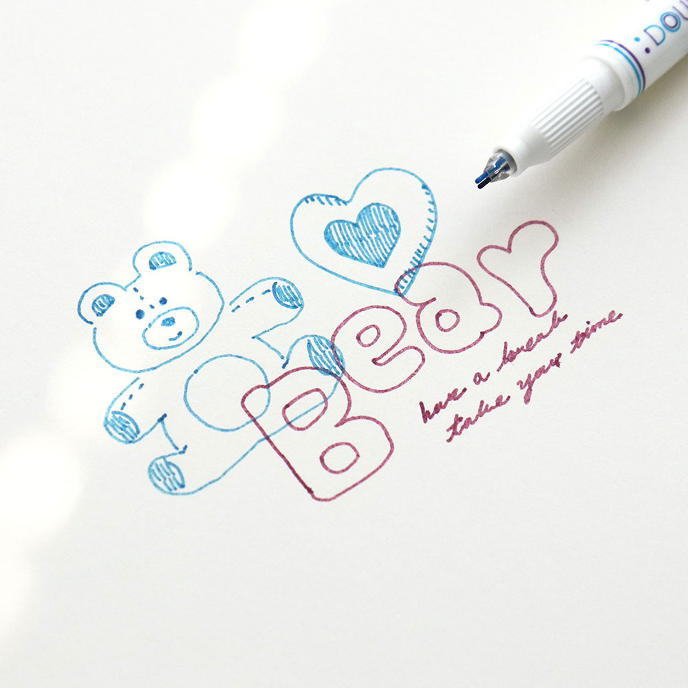 Spring - Iconic Dual Line Double Ended Color Pen Set